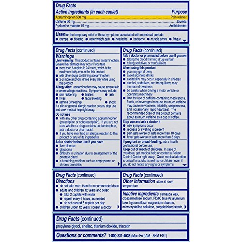 Midol Complete, Menstrual Period Symptoms Relief Including Premenstrual Cramps