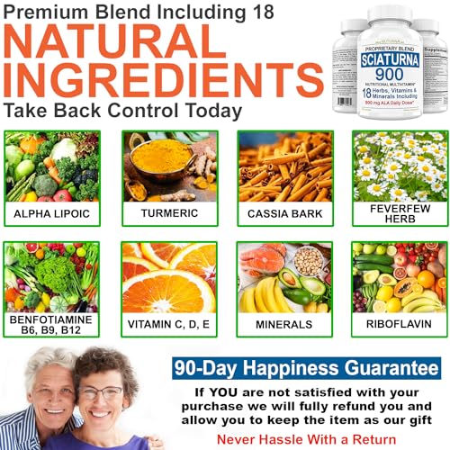 Sciatica Supplement with 900 mg Alpha Lipoic Acid - Sciatic Nerve Support Nuturna