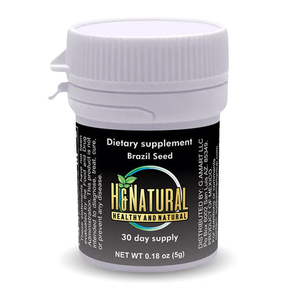 H&Natural 2 Pack! Brazil Seed Dietary Supplement 60 Pieces, Pure Natural Semilla de Brasil