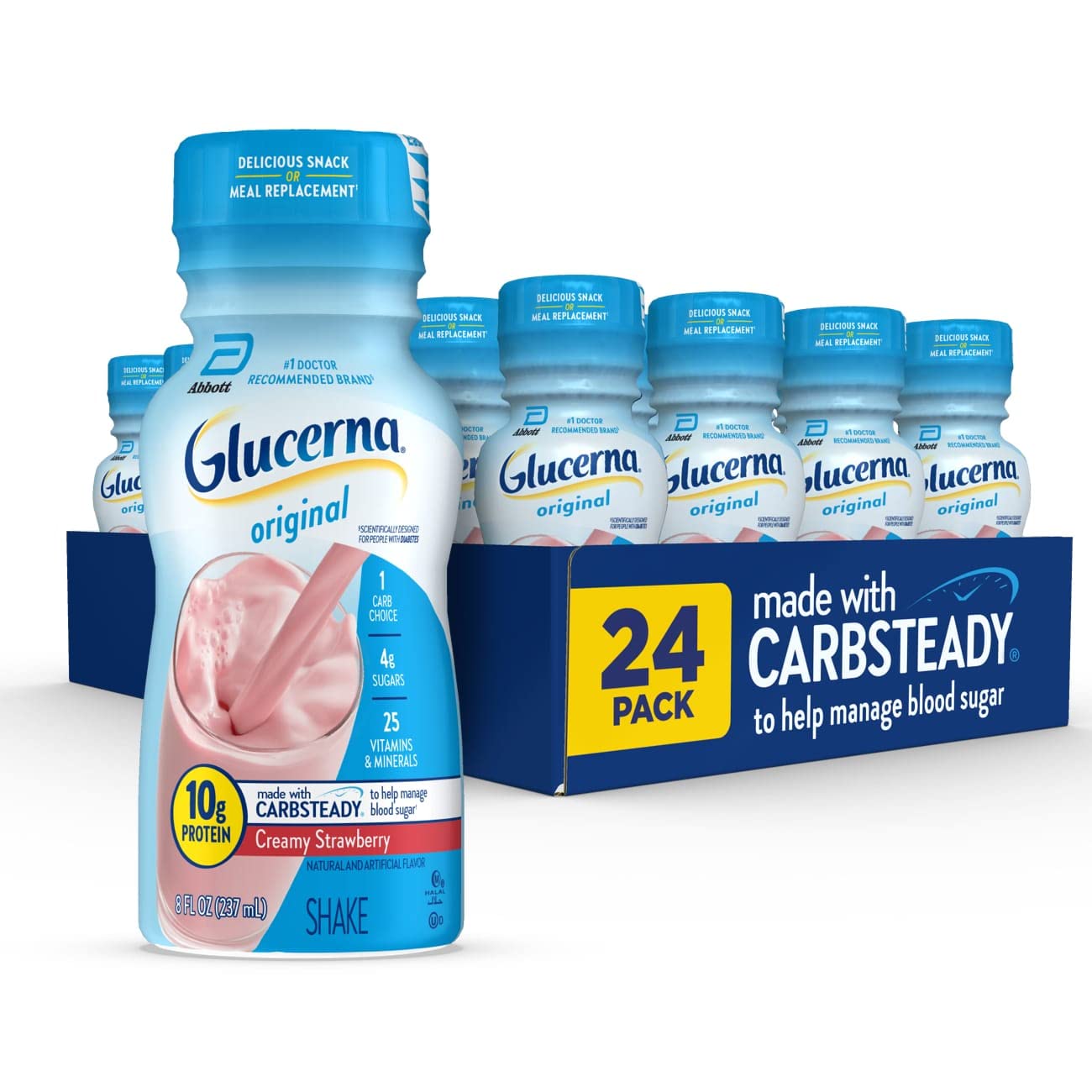 Glucerna Nutritional Shake, Diabetic Drink to Support Blood Sugar Manage