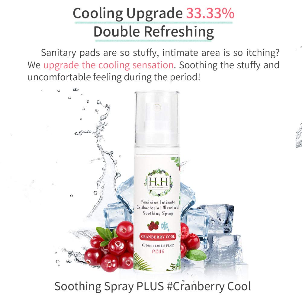 HH Herb&Health Feminine Deodorant Spray - Natural Essential Oil Intimate Soothing Mist - Spray PLUS HH Herb & Health