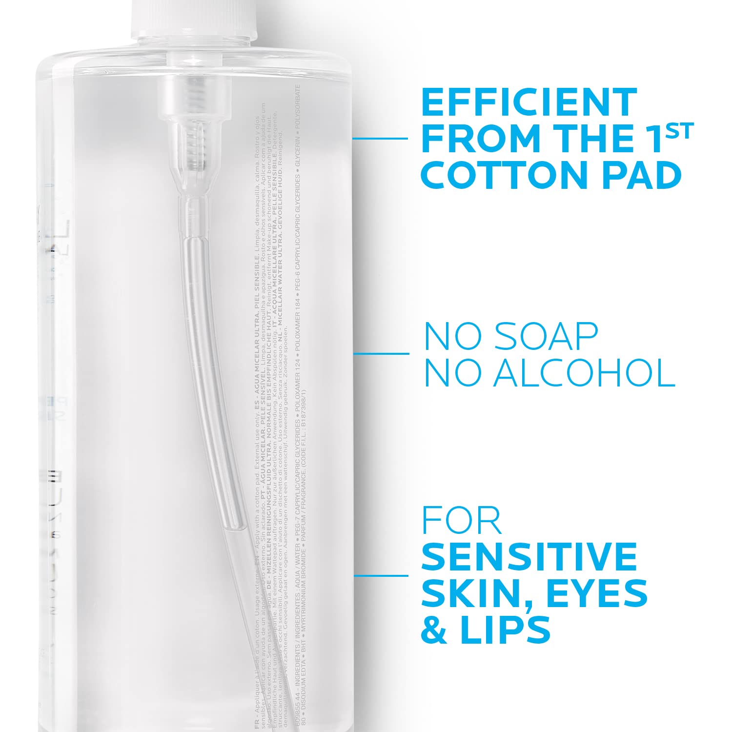 La Roche-Posay Micellar Cleansing Water Facial Cleanser and Makeup La Roche-Posay