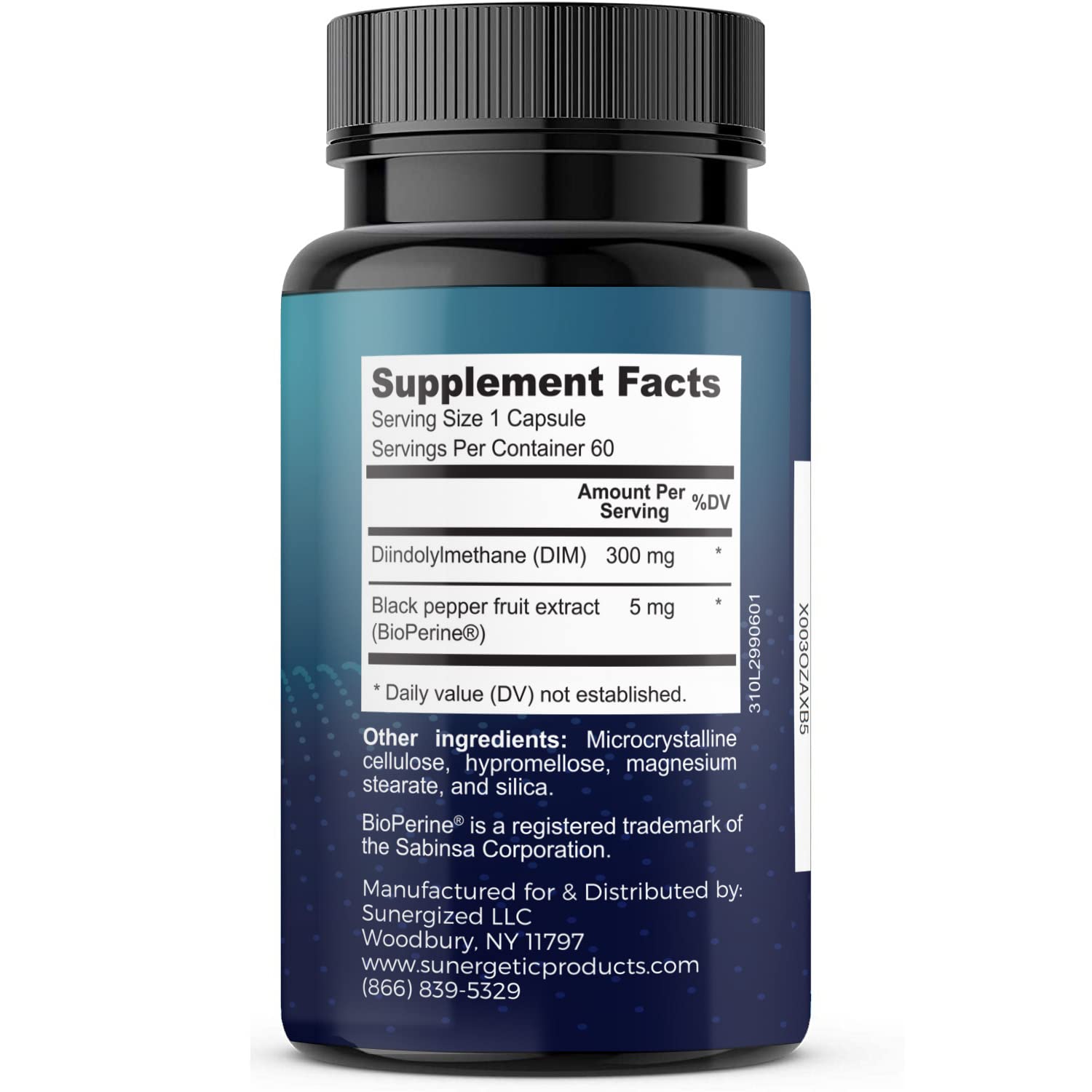 Sunergetic Premium DIM Supplement 300mg - Supports Normal Estrogen Metabolism, Menopause & Healthy Sunergetic