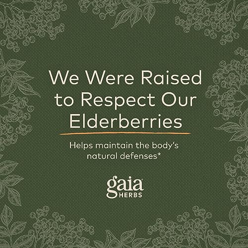 Gaia Herbs Black Elderberry (Sambucus Nigra) Extra Strength Gummies
