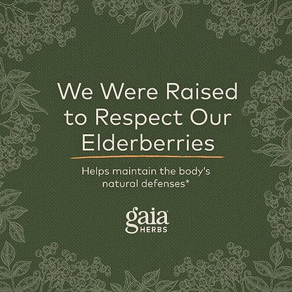 Gaia Herbs Black Elderberry (Sambucus Nigra) Extra Strength Gummies
