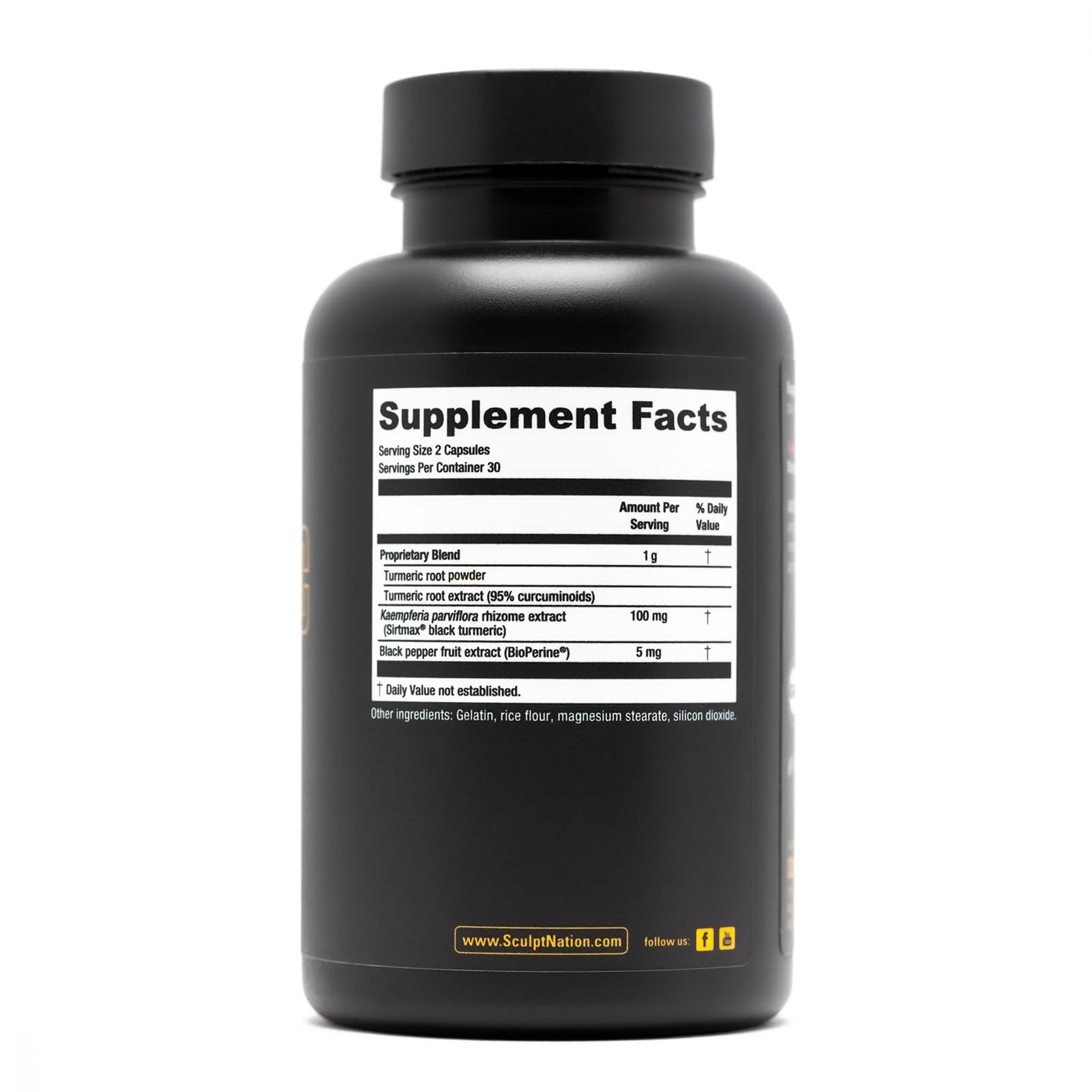 Sculpt Nation by V Shred Powerful Turmeric Supplement - Turmeric Curcumin