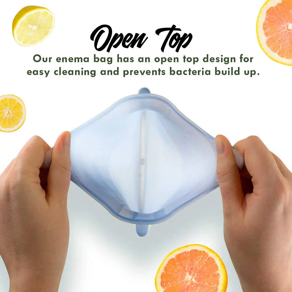 Mikacare Enema Bag Kit Clear Non-Toxic Silicone. for Coffee and Enema Kit for Colon Cleansing - Enema Detox Mikacare