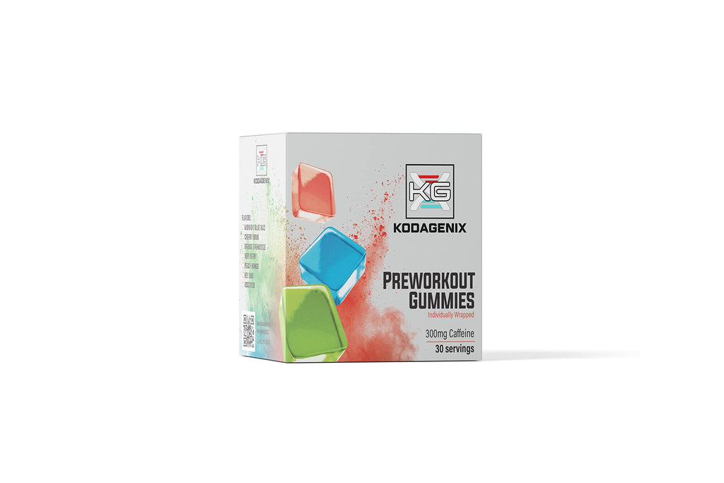Kodagenix Pre Workout Gummies for Men and Women with Caffeine, L-Citrulline and Beta