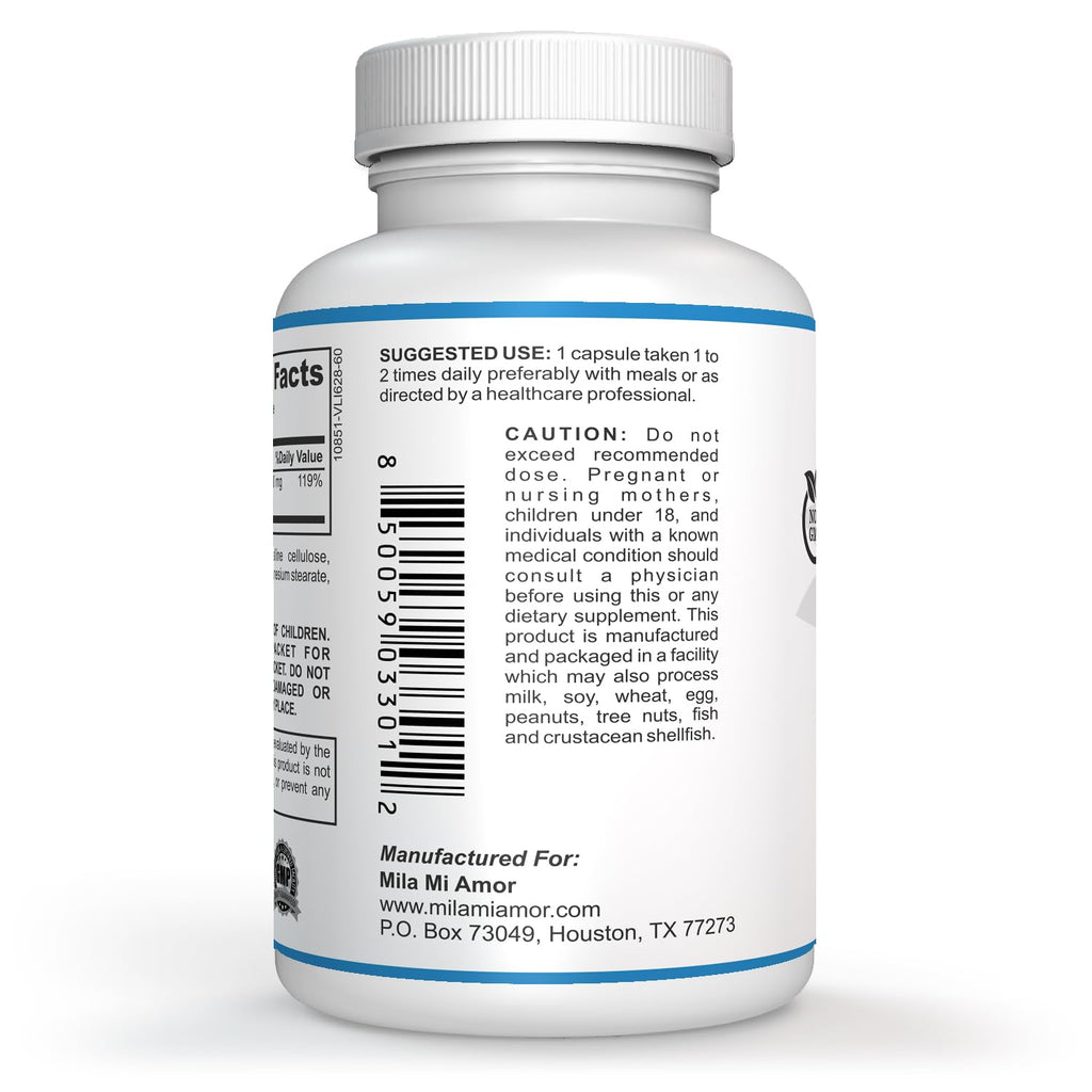 Milamiamor High Potency Magnesium | Whole Body Support | Heart, Nerve and Bone Milamiamor