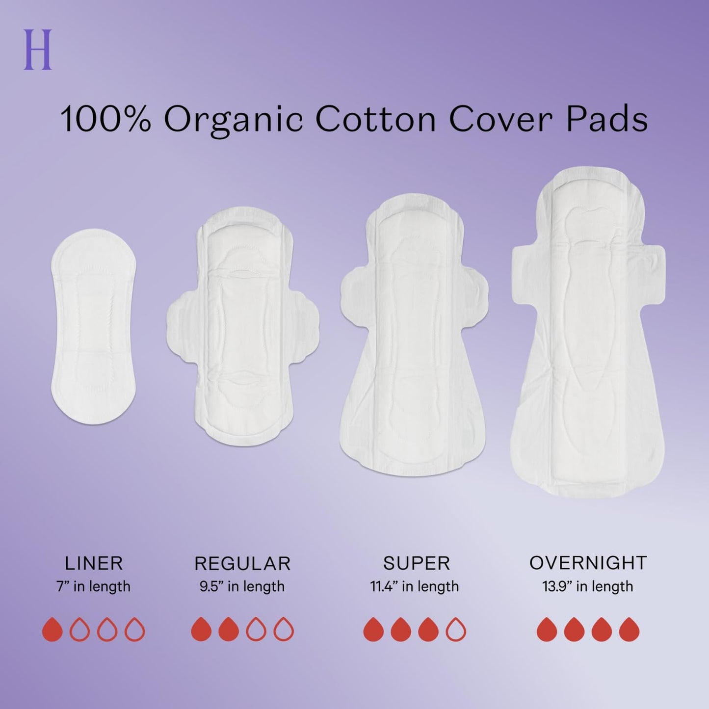 The Honey Pot Company - Non-Herbal Overnight Pads with Wings - Organic Pads for Women