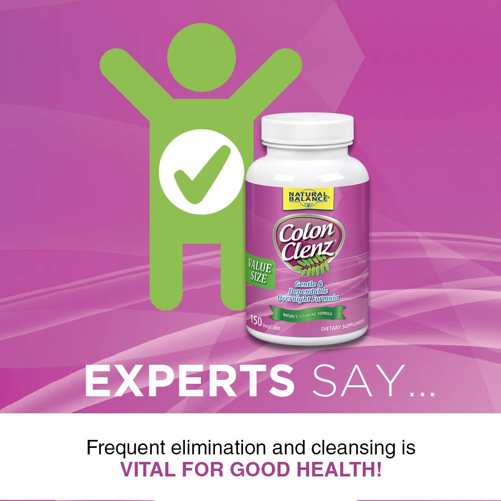 Natural Balance Colon Clenz | Herbal Colon Cleanse & Detox Supplement | Gentle & Dependable Natural Balance