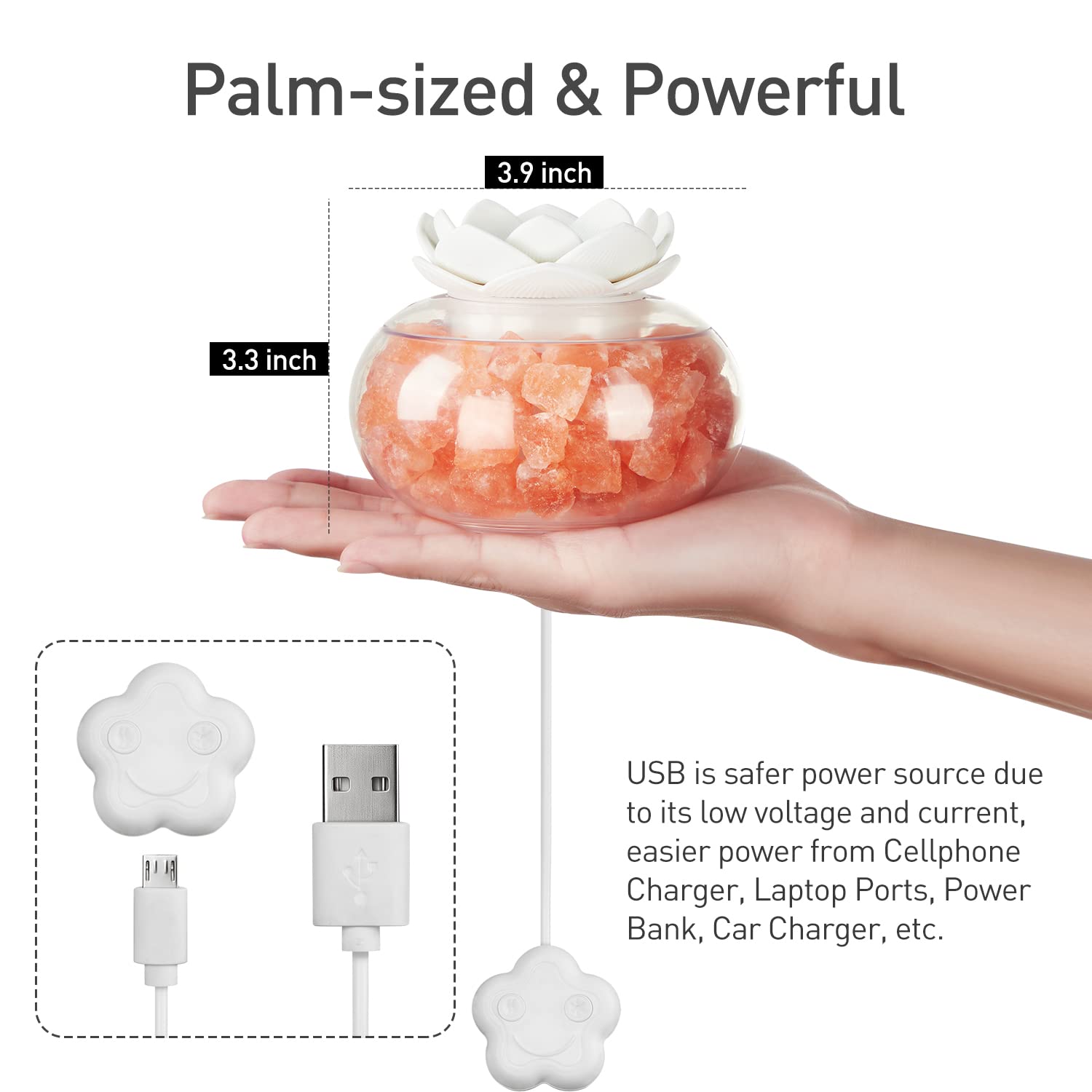 Essential Oil Diffusers Aromatherapy Diffuser: YeeQue Salt Lamp Diffuser for Home Bedroom Office YeeQue