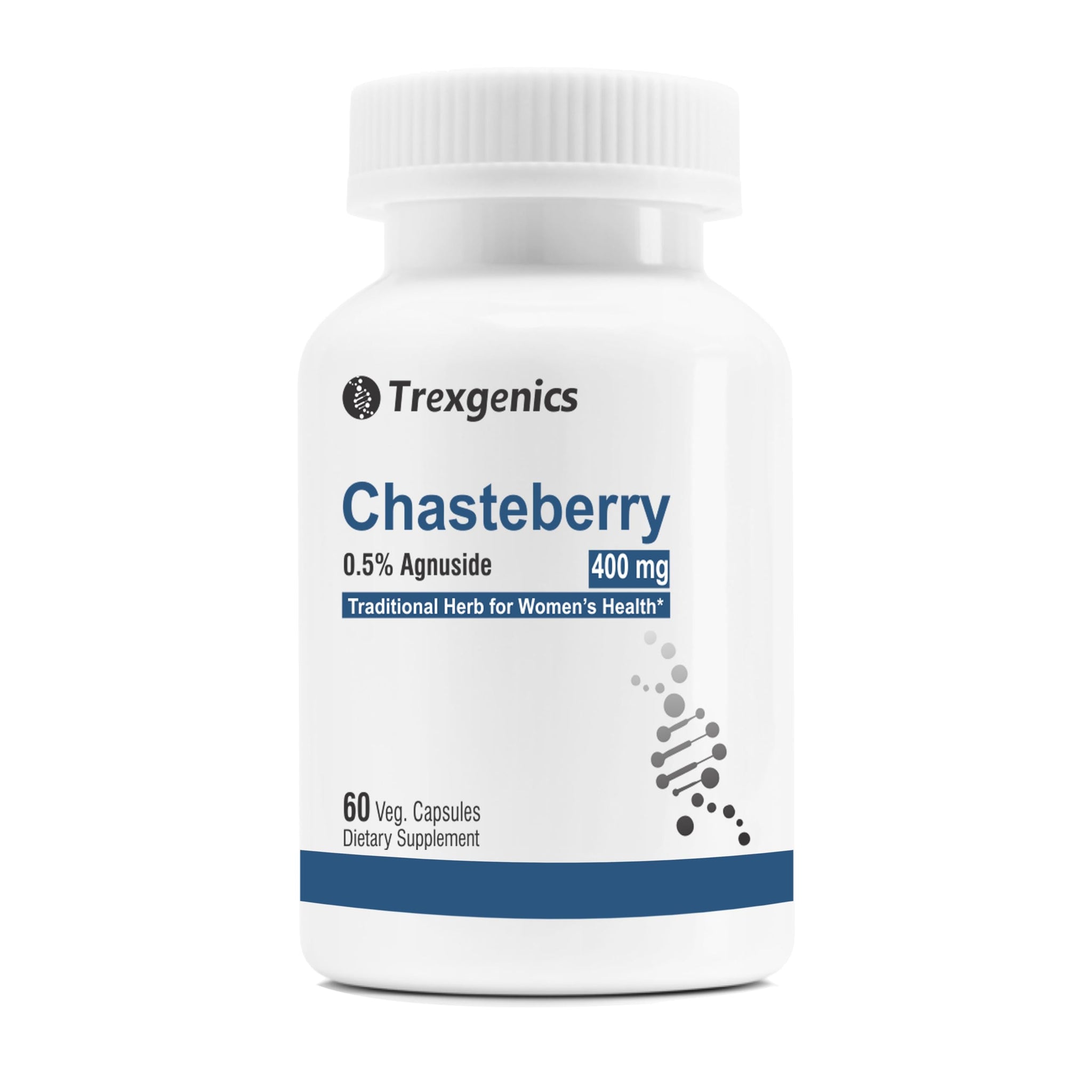 Trexgenics CHASTEBERRY 0.5% Agnuside 400 mg Women's Health Support Vegan & Non-GMO Trexgenics