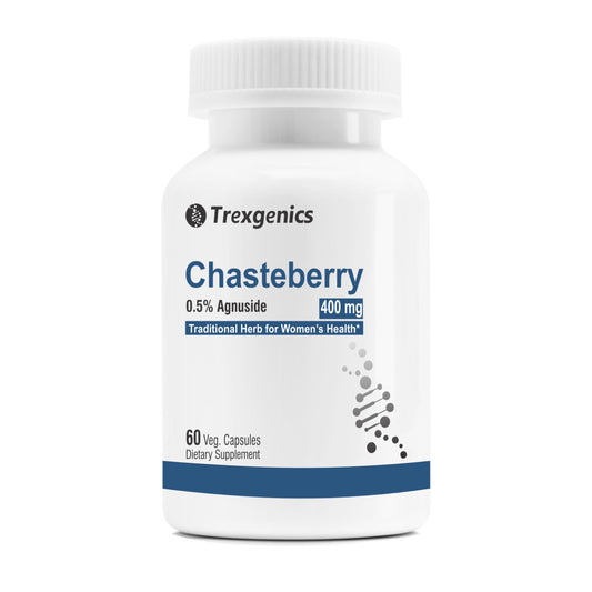 Trexgenics CHASTEBERRY 0.5% Agnuside 400 mg Women's Health Support Vegan & Non-GMO