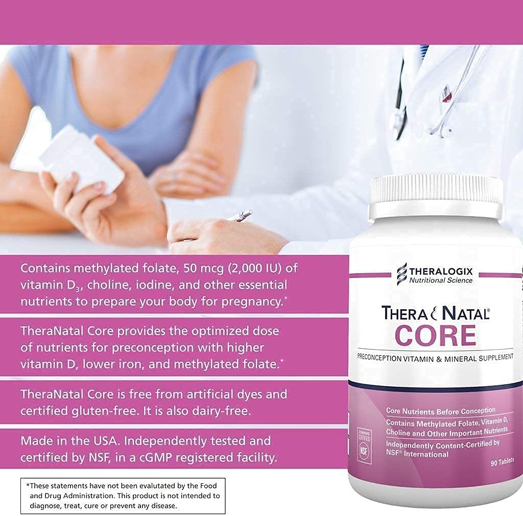 yhn Core Preconception Vitamin & Mineral Supplement (90 Day Supply) | Prenatal Vitamin & Fertility