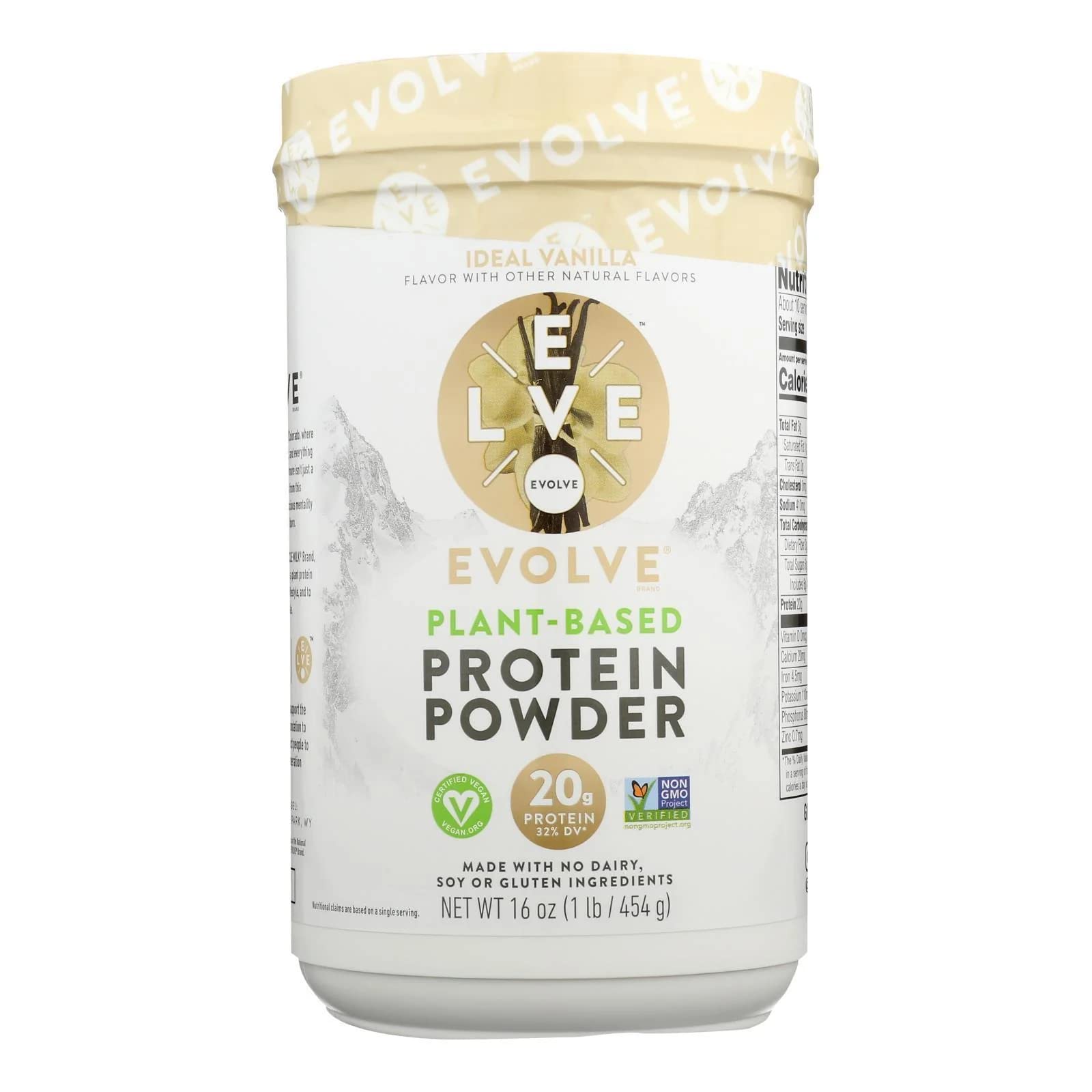 Evolve Protein Powder, Ideal Vanilla, 20g Protein, 1 Pound