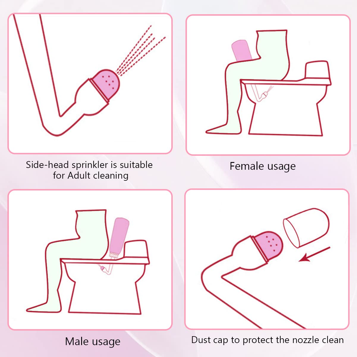 Peri Bottle for Postpartum Care,12 OZ Perineal Bottle Postpartum Essentials Upside Down Peri Bottle Showvigor