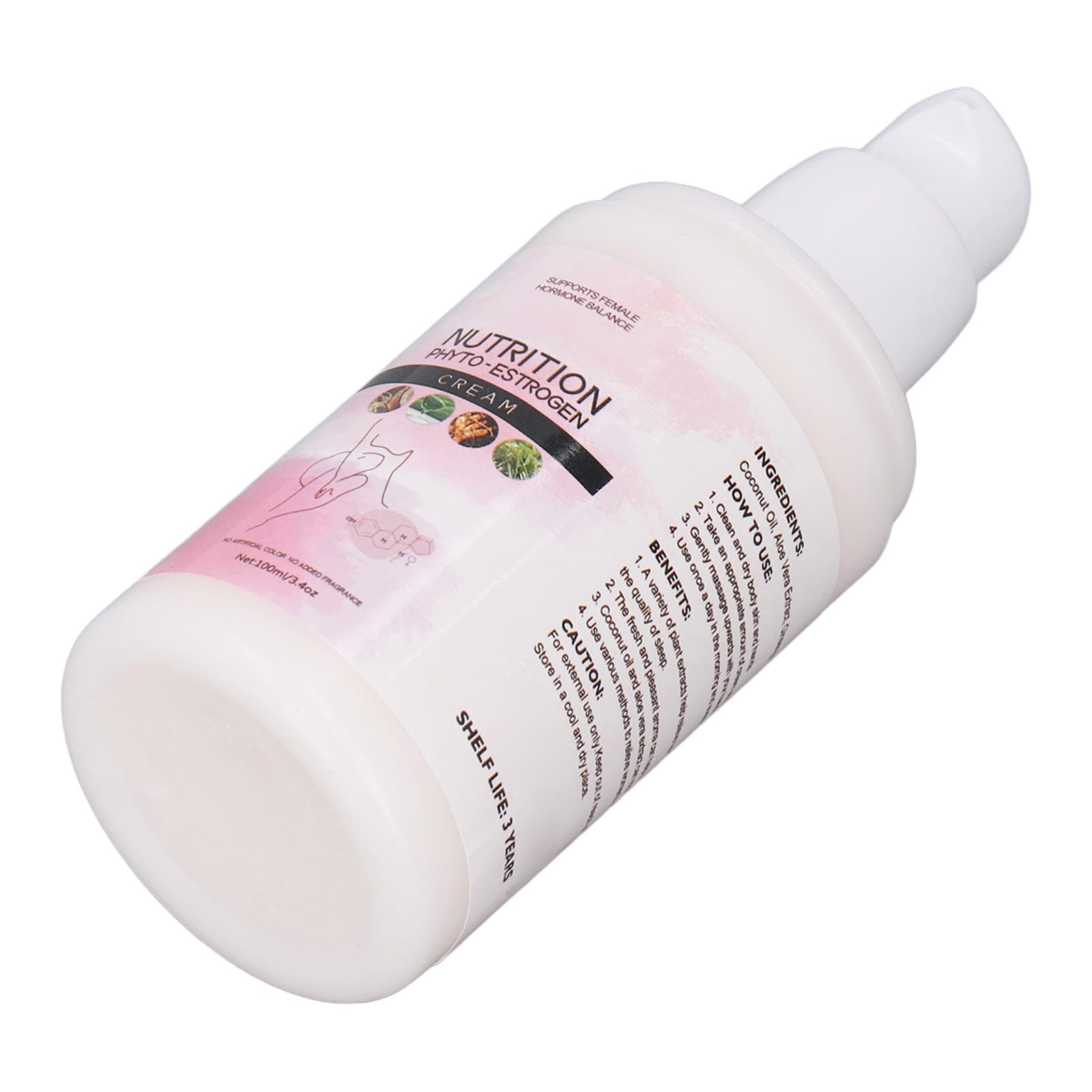 Phyto Estrogen Cream, Menopause Relief, Hormone Support, Sleep Enhancement, Ingredients, 3pcs 100ml Zetiling