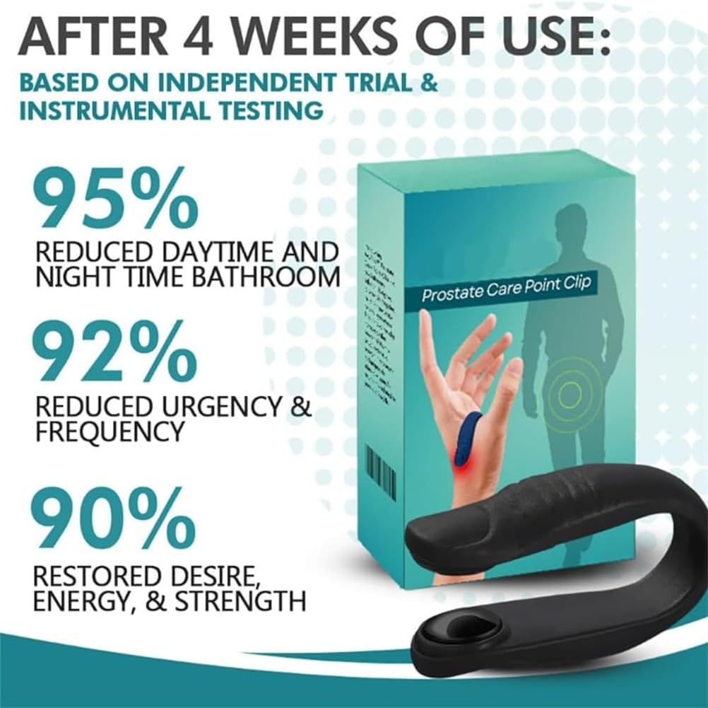 2pcs Prostate Care Point Clip for Men,Acupressure Hand Pressure Point Clip, Relieve Prostate DEFUAUKE