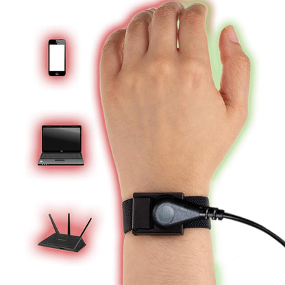 Jffszsd Grounding Wrist Strap,Grounding Cables(15ft),Anti Static Wrist Strap with 15 Feet Grounding