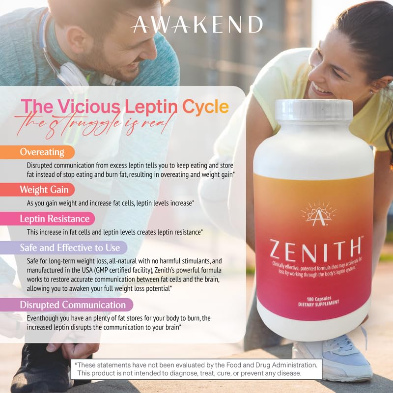 Awakend Leptin Supplement - Start Taking No Stimullants, All Natural Polysaccharides AWAKEND NATION