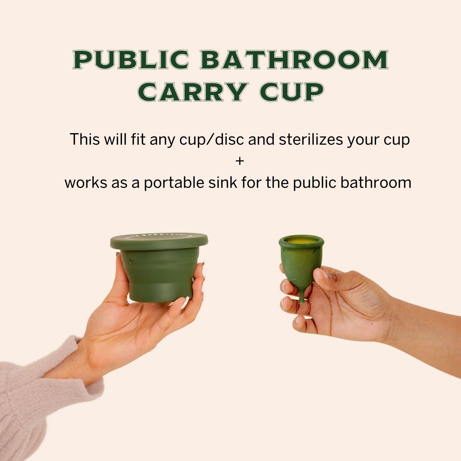 Pixie Cup Menstrual Cup Cleaner Kit - Sterilizer Wash, Public Restroom Carry Cup, 20 Wipes Pixie Cup