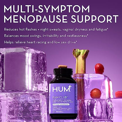 HUM Fan Club - Menopause Probiotic Supplement with Siberian Rhubarb for Women