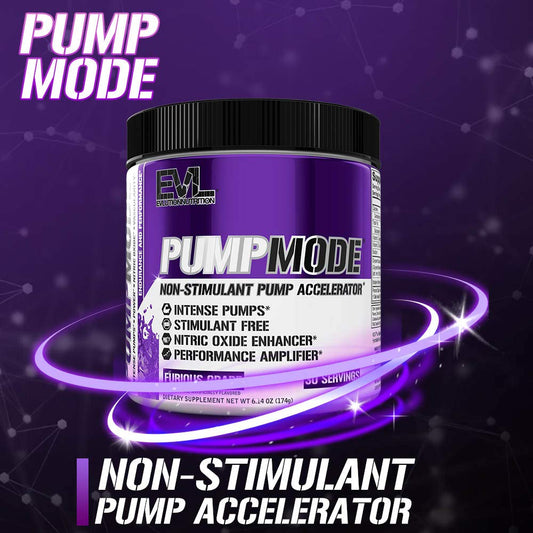 EVL PumpMode Nitric Oxide Supplement - Nitric Oxide Booster Pump Pre Workout Powder