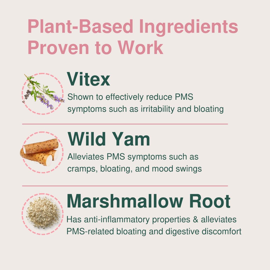 Glow Botanica | Period SOS - Real Wild Yam Cream for PMS Symptom Relief - Topical Supplement Glow Botanica