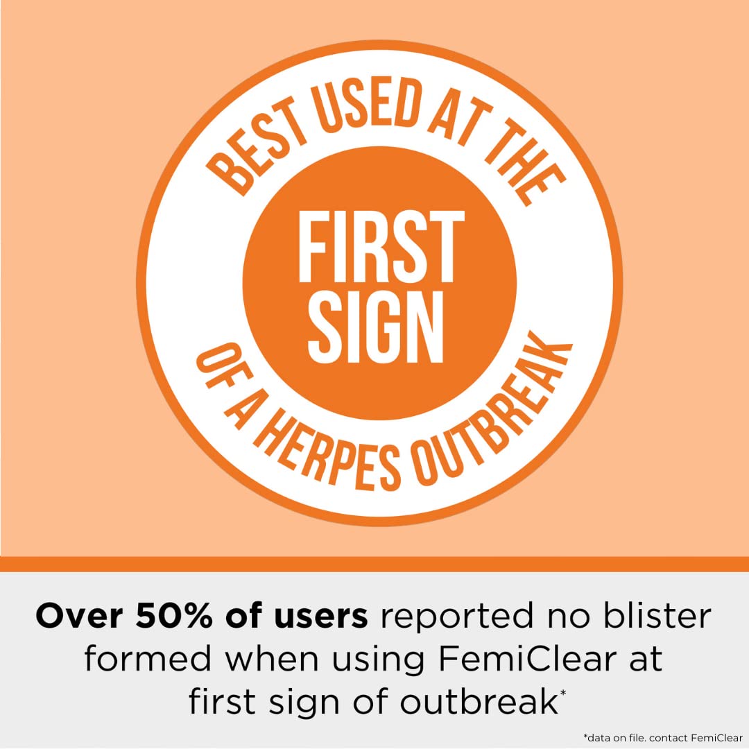FemiClear for Genital Herpes Symptoms, Multi-Symptom - Effective Intimate Relief FemiClear