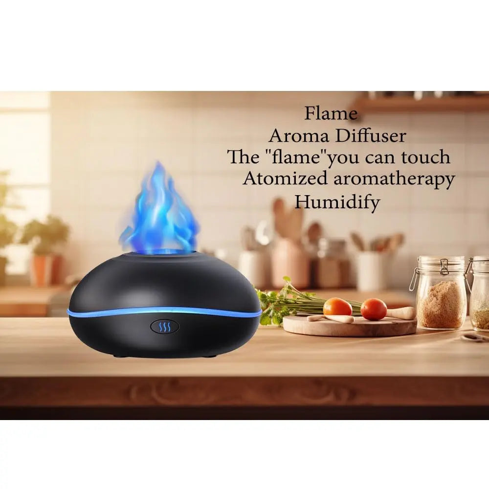 Lotnafee Colorful Flame Fire Diffuser Humidifier, Upgraded Scent Diffuser for Essential Oils Home,Office,Yoga Lotnafee