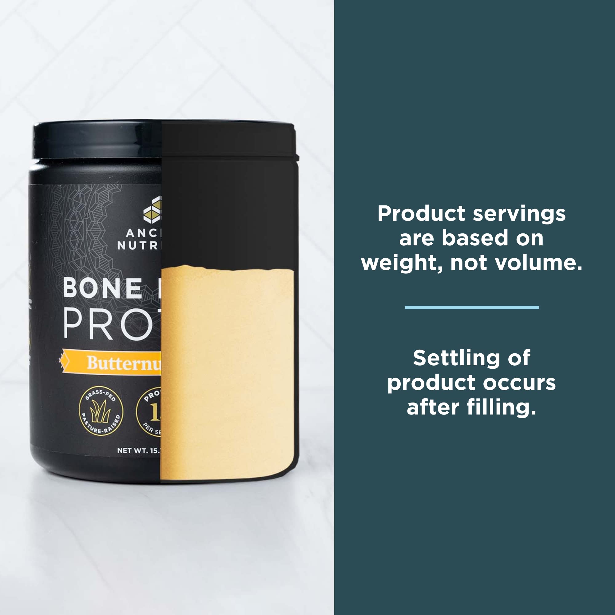 Ancient Nutrition Bone Broth Protein Powder, Butternut Squash, Grass-Fed Chicken Ancient Nutrition