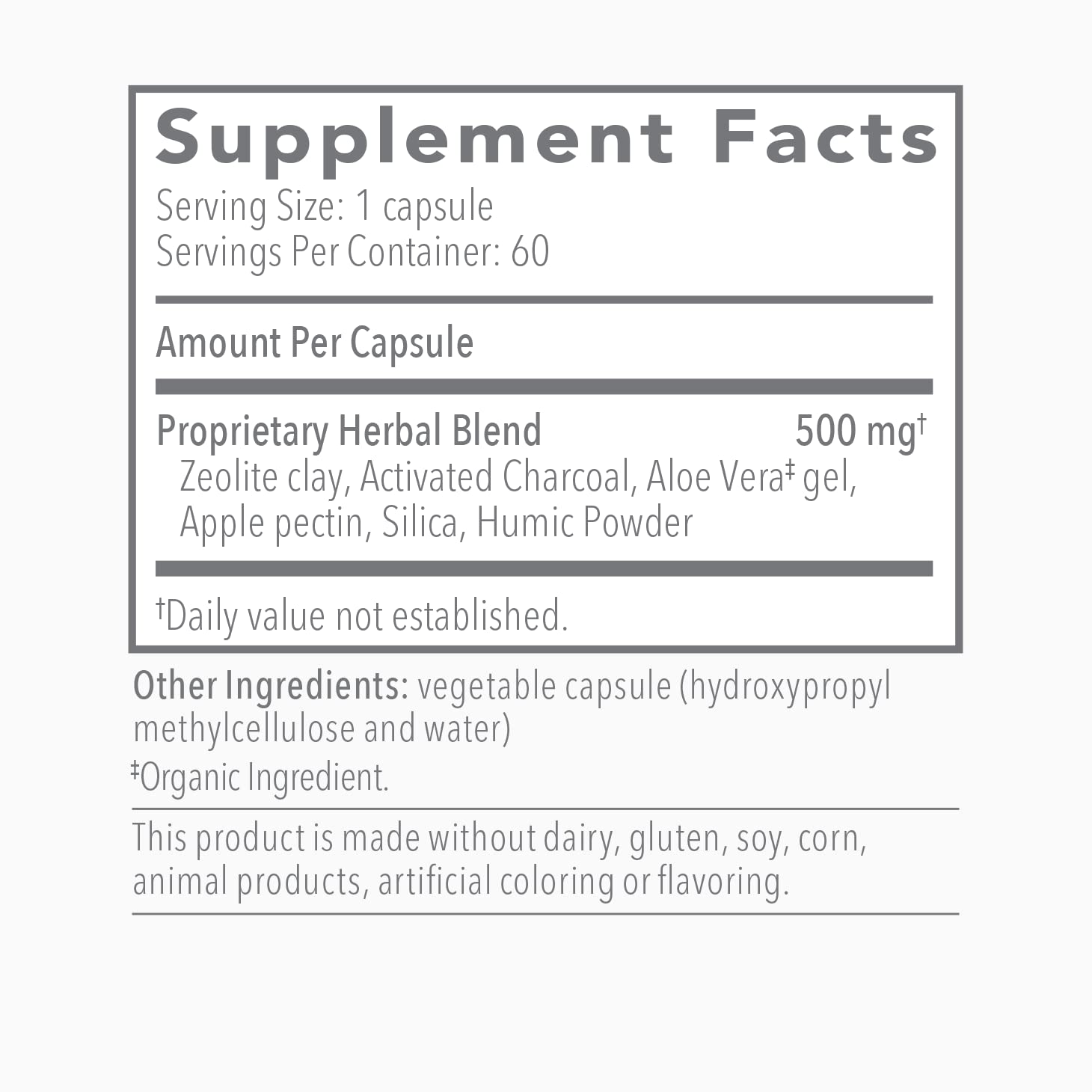 G.I. Detox+ Gentle Binder by Biocidin - Gut Health Intestinal Cleanse with Charcoal, Zeolite & Aloe Bio-Botanical Research