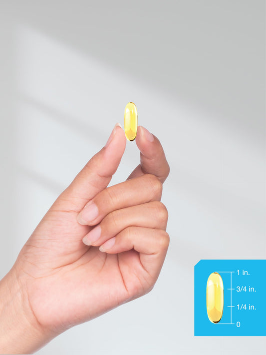 Triple Omega 3-6-9 240 Softgels | from Fish, Flaxseed, Borage Oils | Non-GMO & Gluten
