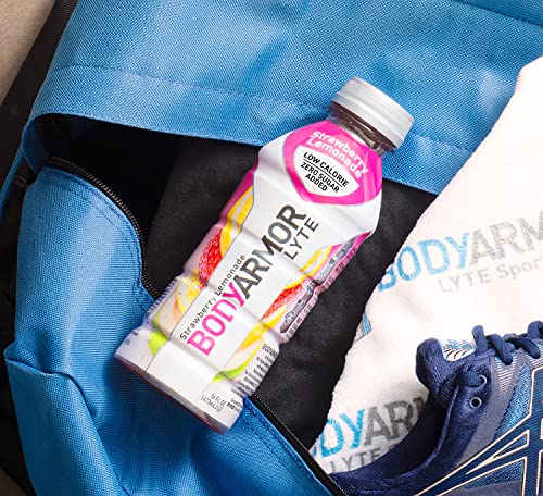BODYARMOR LYTE Sports Drink Low-Calorie Sports Beverage, Strawberry Lemonade BODYARMOR