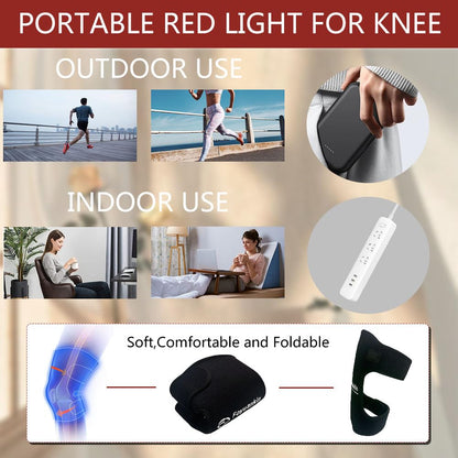 Foyuankin 660nm Red Light Therapy Pad for Joints, 850nm Infrared Light Benefits for Joint