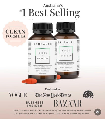 JSHealth Vitamins Detox and Debloat Liver Health Formula | Liver Detox Pills | Debloating