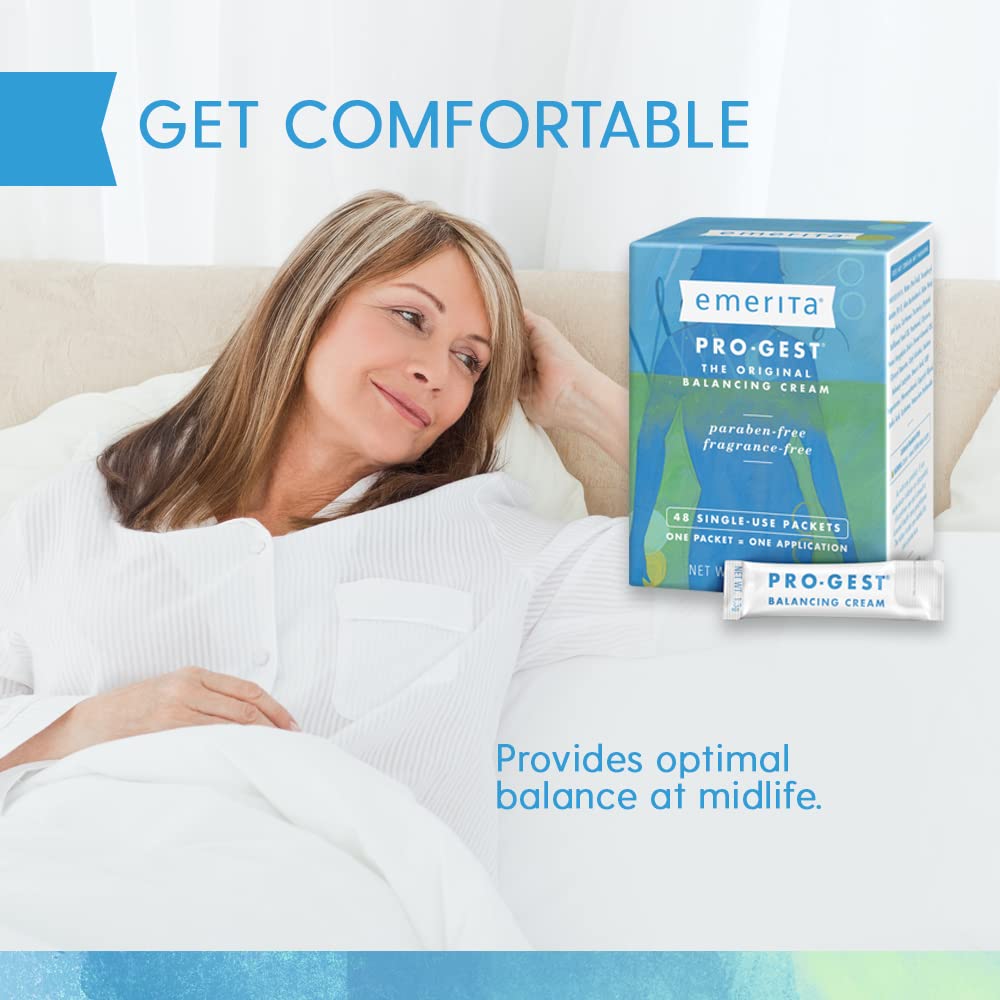 Emerita, Pro-Gest Paraben Free, 48 Count Emerita
