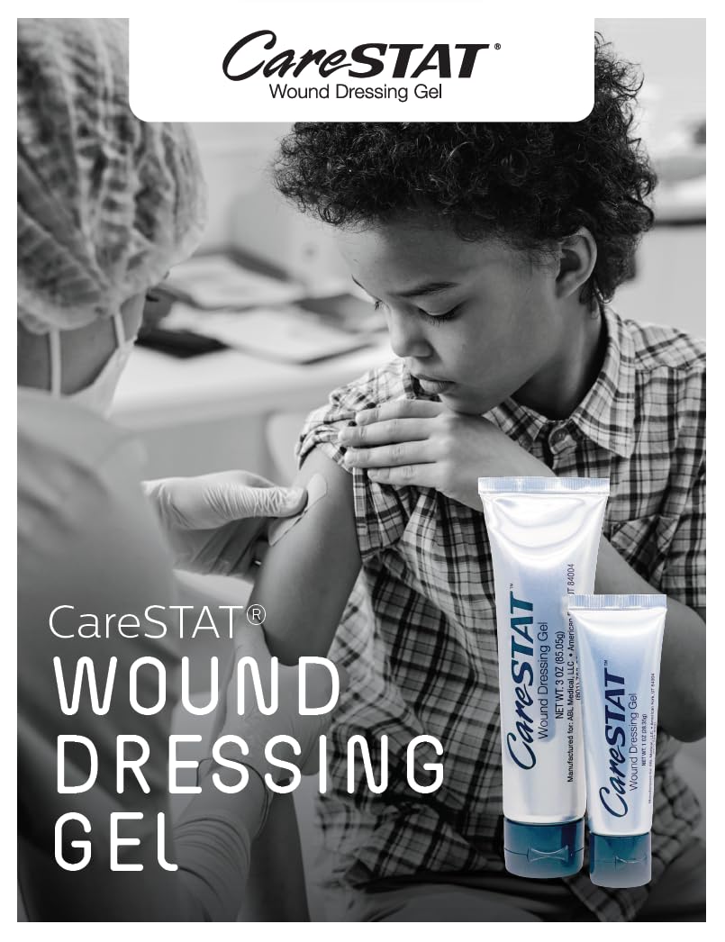 CareSTAT First Aid Kit Gel | 32 PPM Silver Healing Wound Dressing Solution | SilverSol Ag CareSTAT