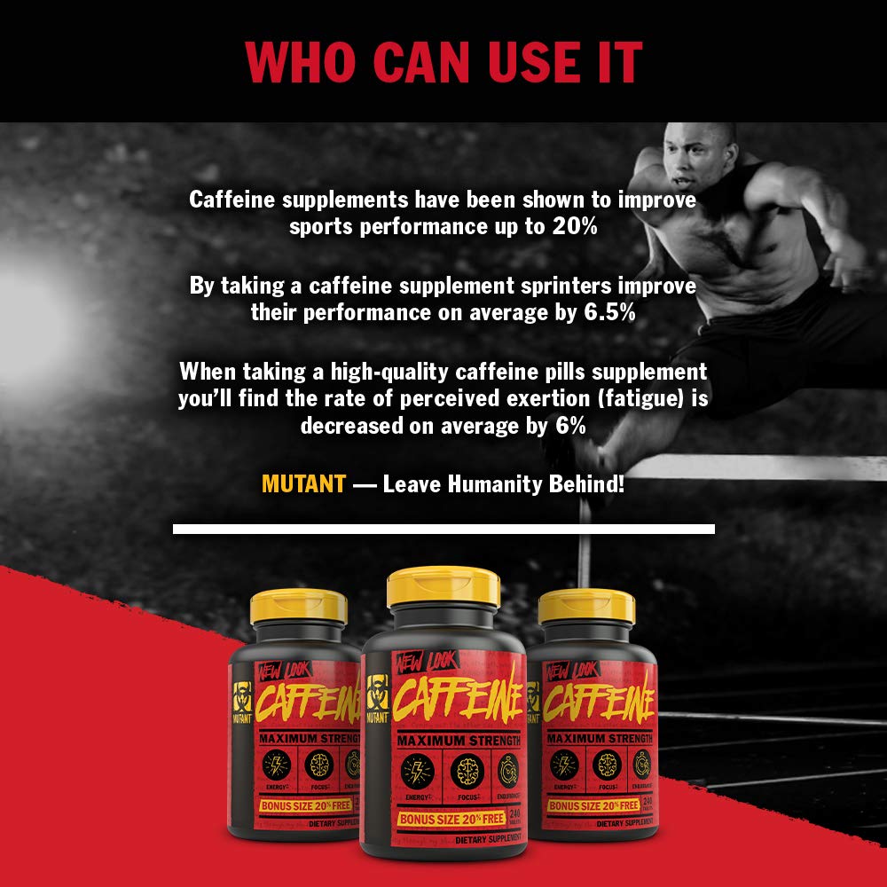 Mutant Caffeine - Pure, Restore Mental Alertness or Wakefulness When Fatigued Mutant