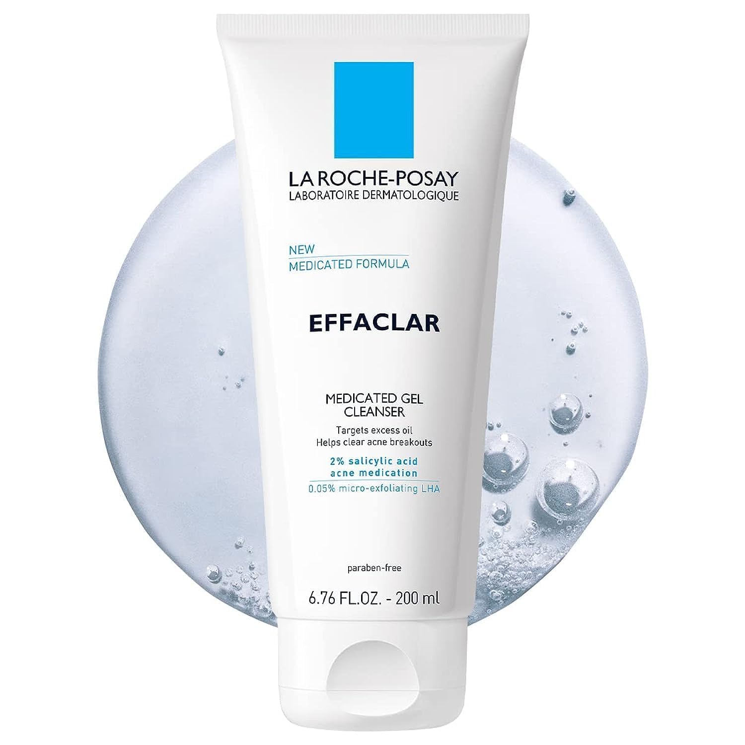 La Roche-Posay Effaclar Medicated Gel Facial Cleanser, Foaming Acne Face