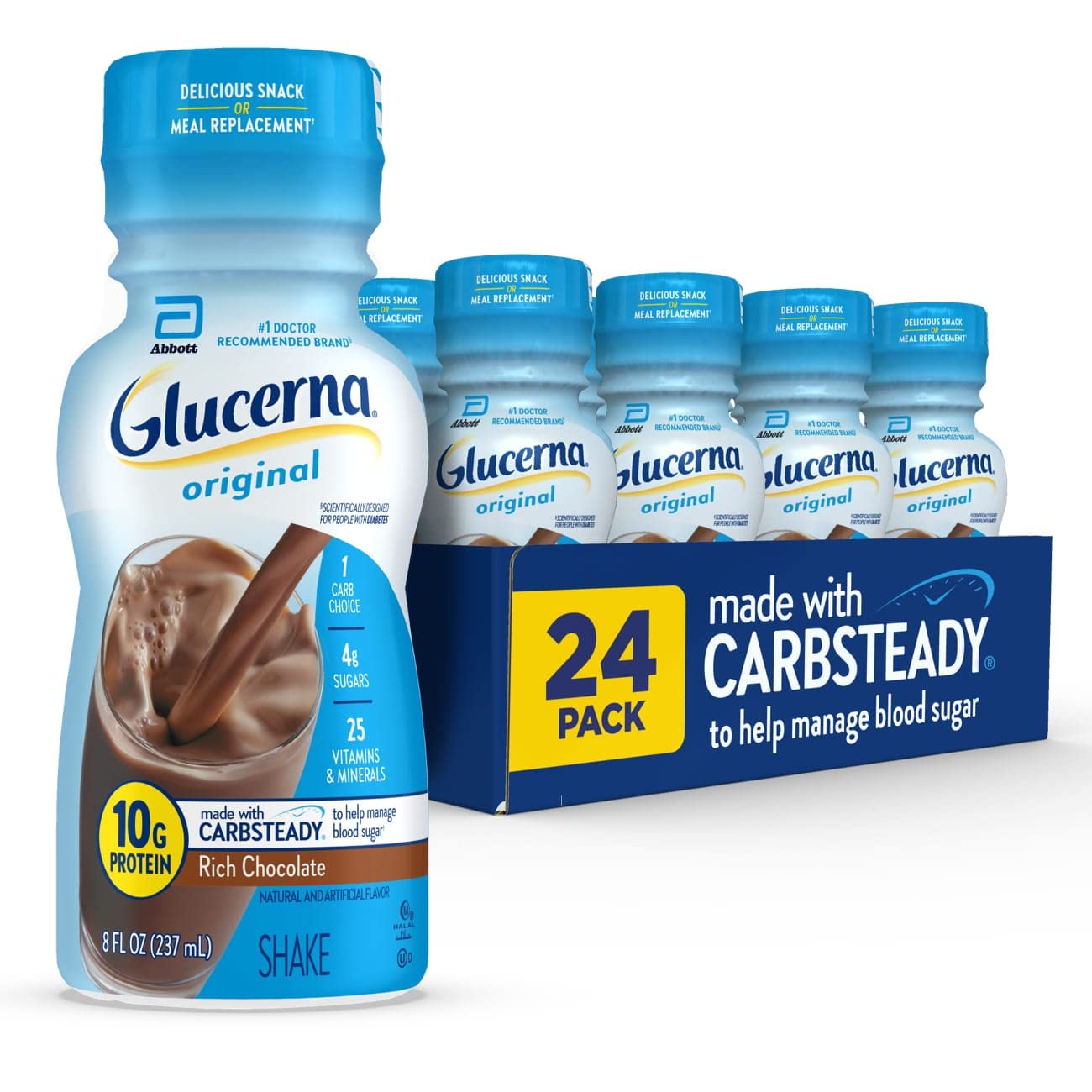 Glucerna Nutritional Shake, Diabetic Drink to Support Blood Sugar Manage