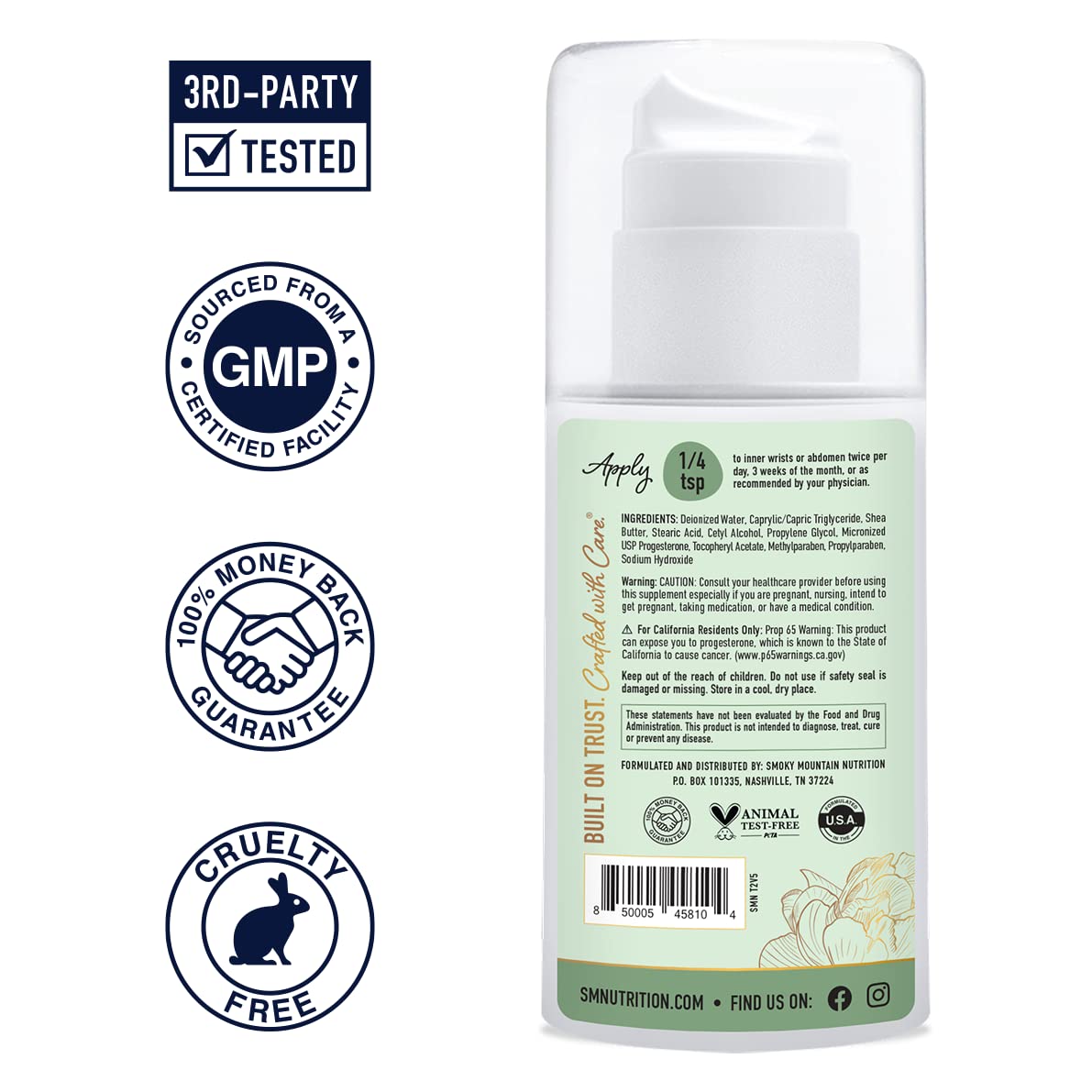 Progesterone Cream for Women | 2000mg USP Micronized Progesterone for Balance & Menstrual Support Smoky Mountain Naturals, LLC