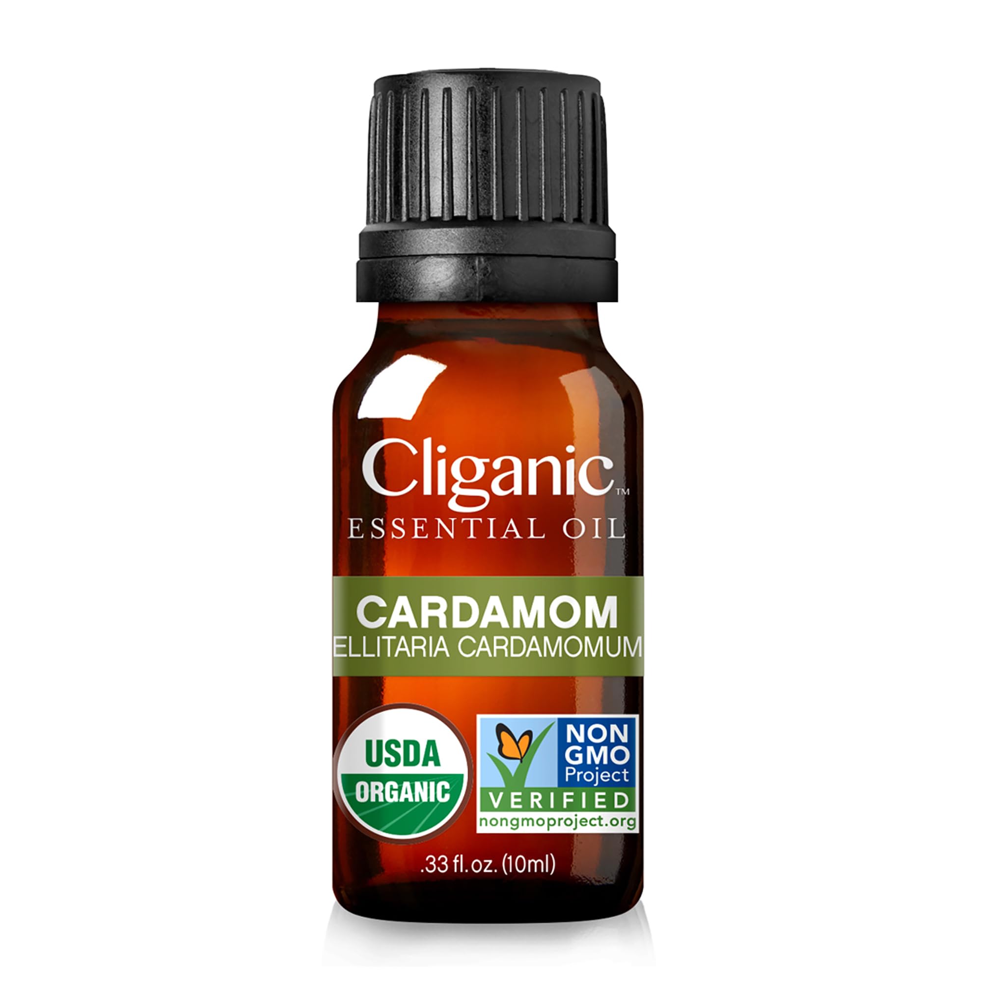 Cliganic Organic Cardamom Essential Oil - 100% Pure Natural for Aromatherapy Diffuser
