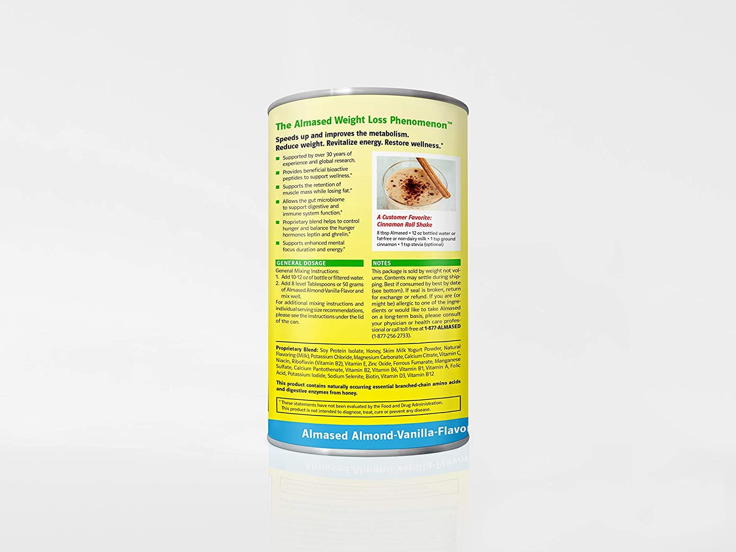 Almased Vanilla shakes – Gluten-Free, non-GMO Powder – Boost High Protein, Vanilla Flavor Almased