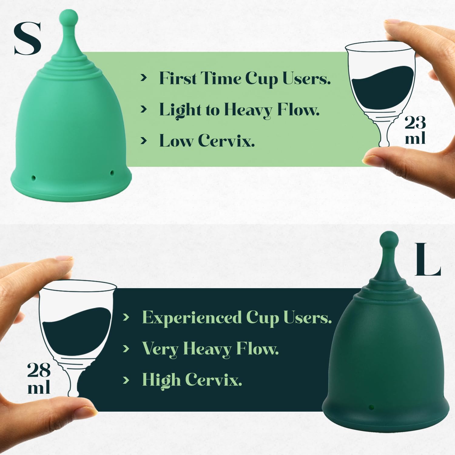 SHORDY Menstrual Cup and Steamer Sterilizer for Beginners Kit Set of 2 Period Cups (Small & Large) SHORDY