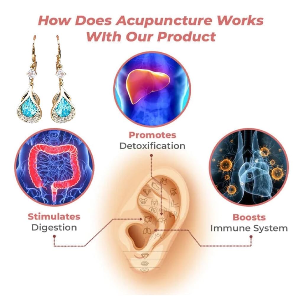 Lymphflow Magnetogen Earrings,Lymphatic Magnetotherapy Earrings,Lymphatic Earrings