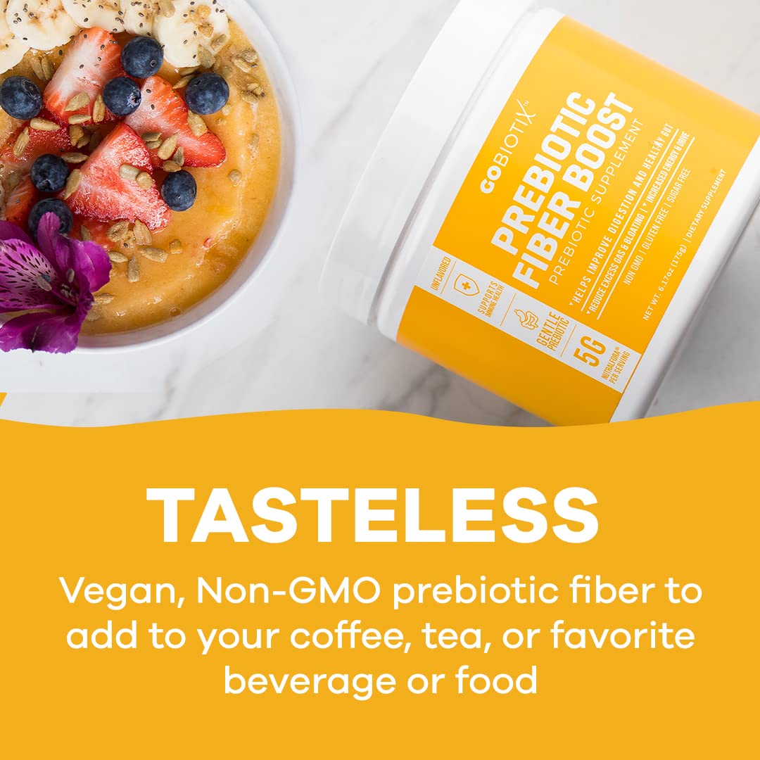 GOBIOTIX Prebiotic Fiber Powder Supplement - Supports Digestive Health & Regularity GOBIOTIX