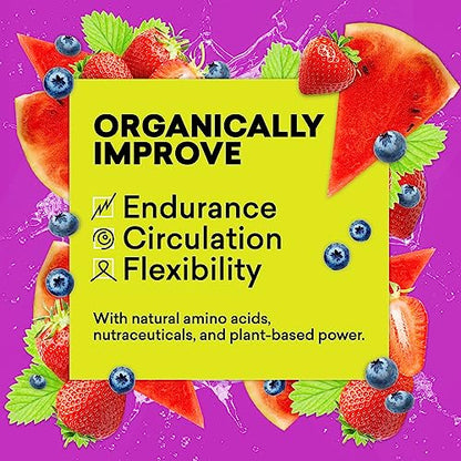EBOOST POW Natural Pre Workout Powder - 20 Servings - Berry Melon Fizz - Pre Workout