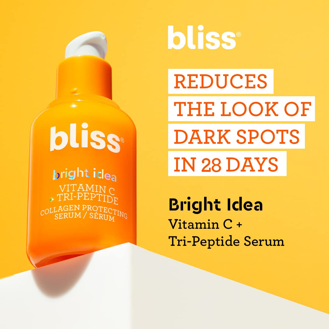 Bliss Bright Idea Vitamin C + Tri-Peptide Brightening Serum - 1 Fl Oz - Hydrating Bliss